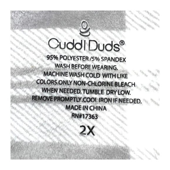 Cuddl Duds Womens Gray Plaid Velour V Neck Long Sleeve Pajama Set Plus Sz 2X New - Picture 4 of 8